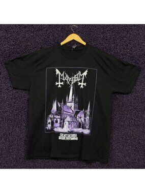 Mayhem De Mysteriis Dom Sathanas Album Doom Metal T-Shirt XL